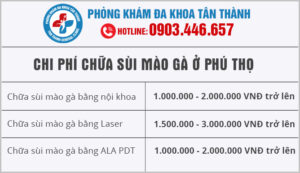 Chi Phí Chữa Sùi Mào Gà Phú Thọ Bao Nhiêu Tiền? Địa chỉ Chữa Sùi Mào Gà Chất Lượng Phú Thọ